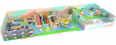淘氣堡室内闖關主題親子