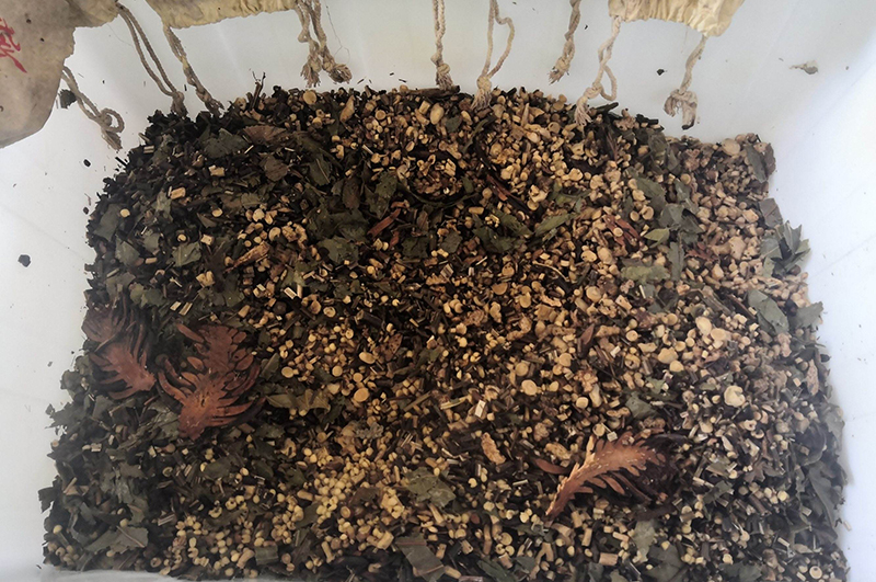  药渣采用连续式炭化炉